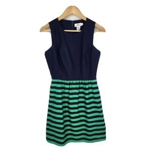 Vineyard Vines Womens Knollwood Dress Sleeveless Blue Green Striped Size 4